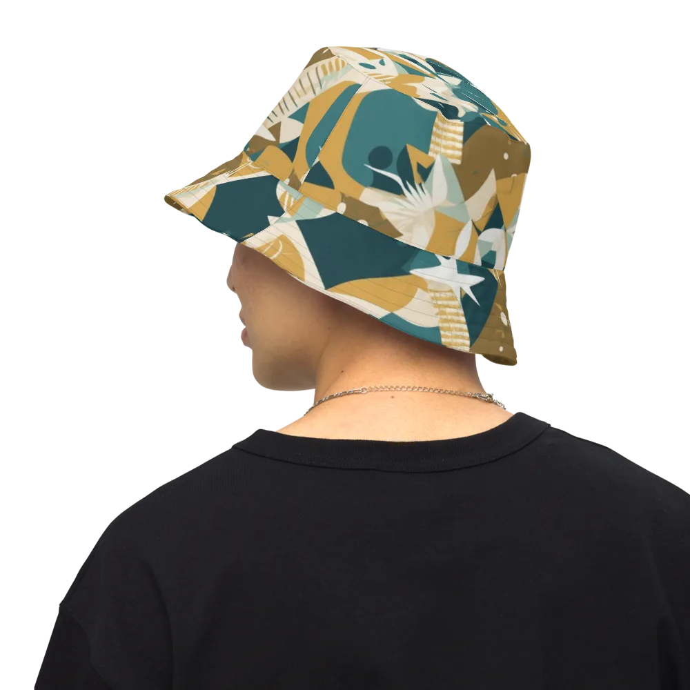 Astral Botanica on Reversible Bucket Hat — Back Inside
