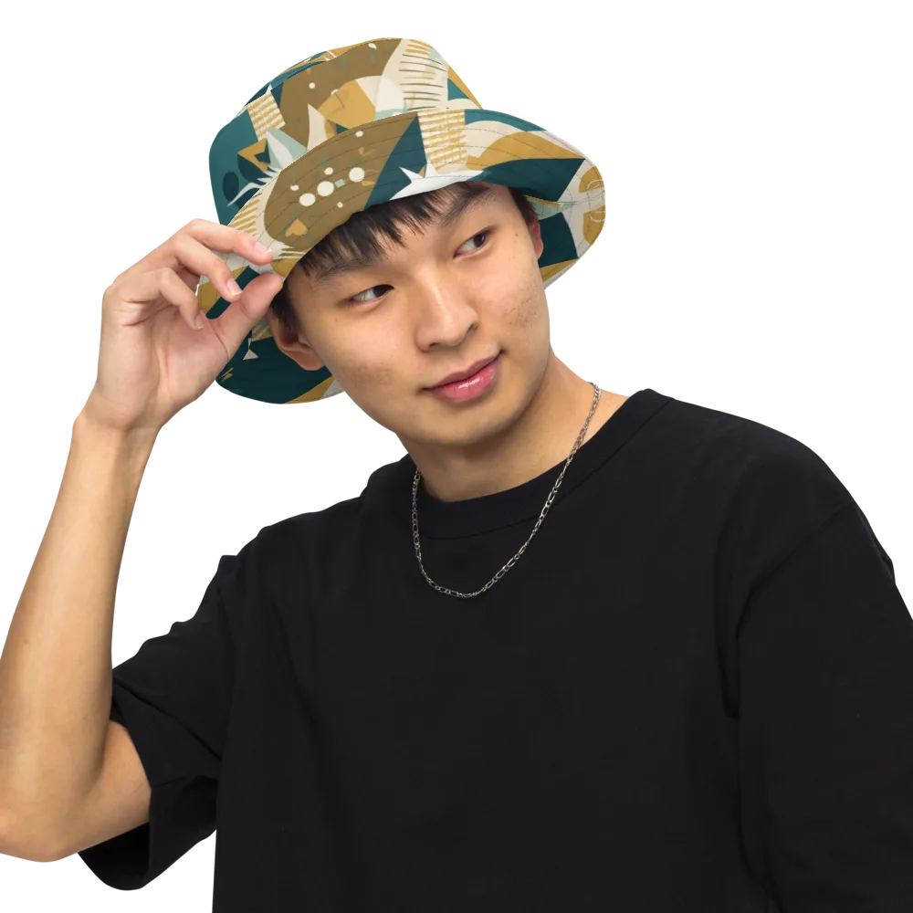 Astral Botanica on Reversible Bucket Hat — Front Inside