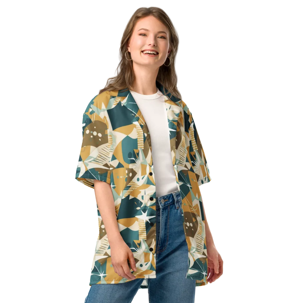 Astral Botanica on Button Shirt — Front