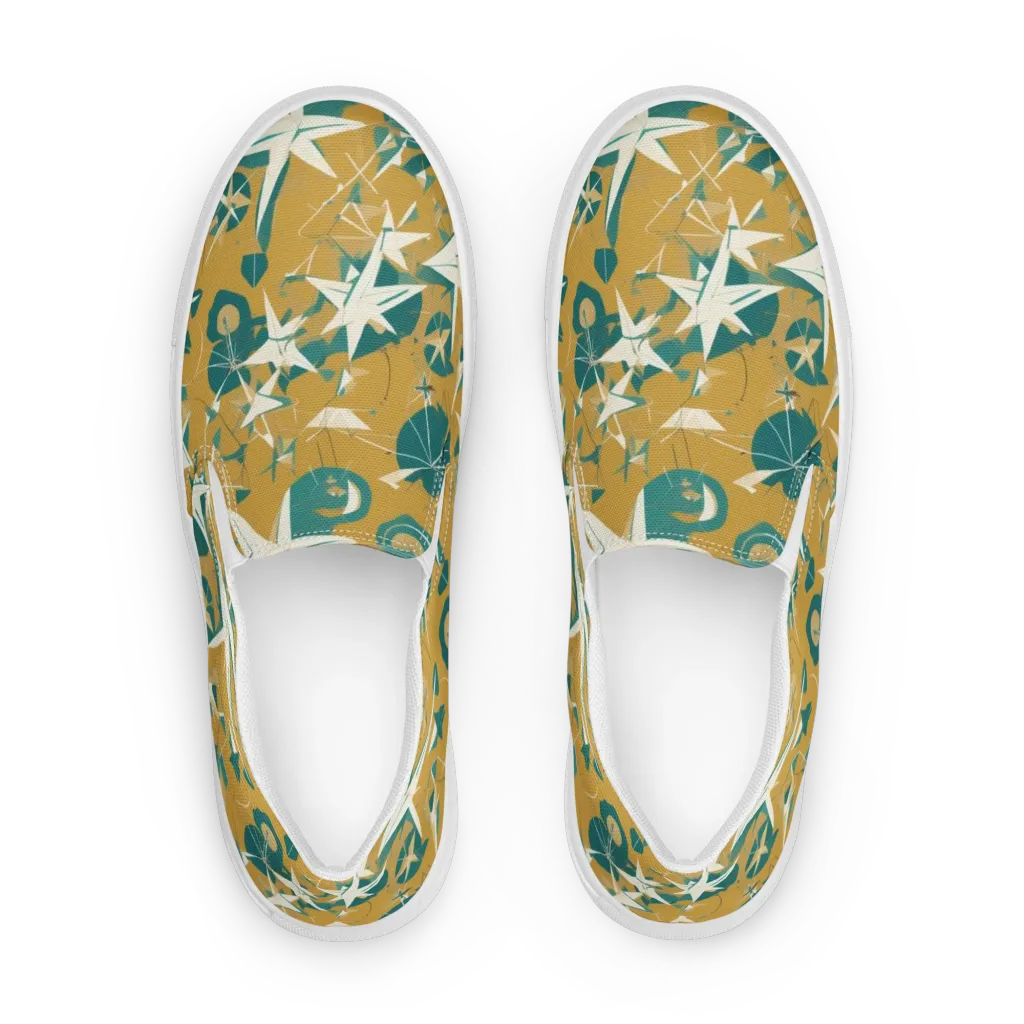 Ochre Flight on Women's Slip-On Canvas Shoes — Front