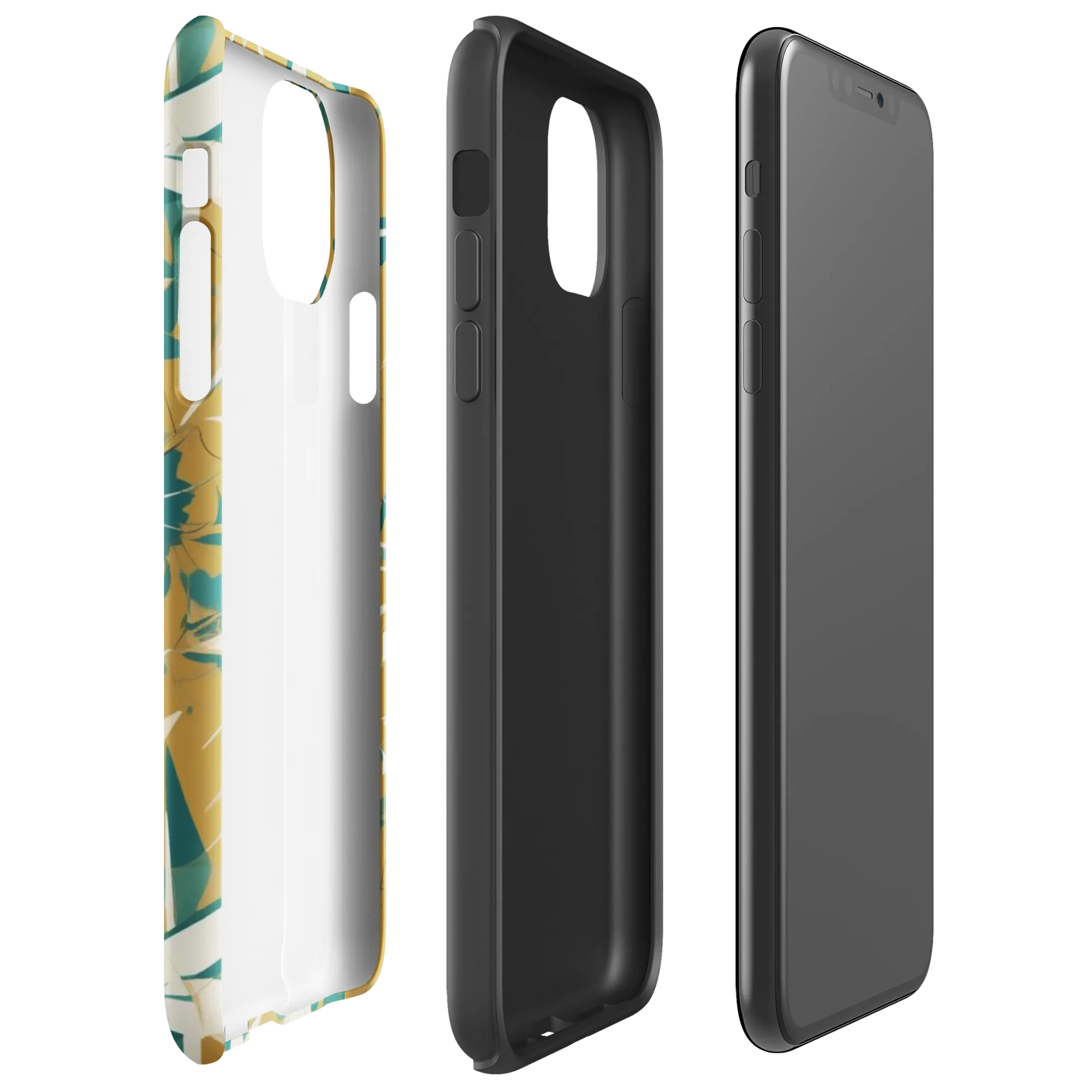 Ochre Flight on Tough Case for iPhone® — Right