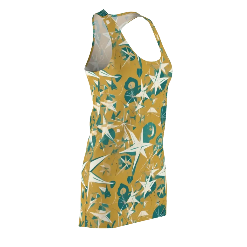 Ochre Flight on Racerback Dress — Front Side