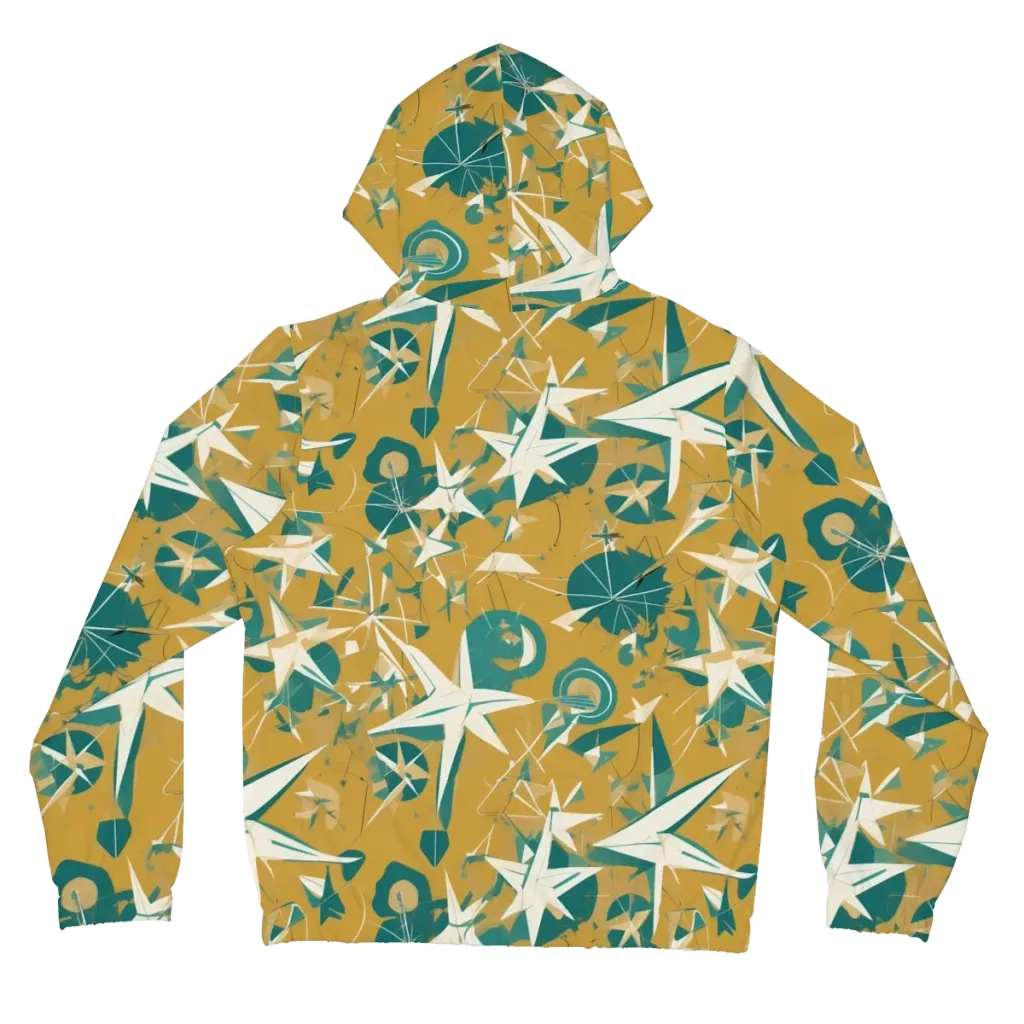 Ochre Flight on Women's Full-Zip Hoodie — Back