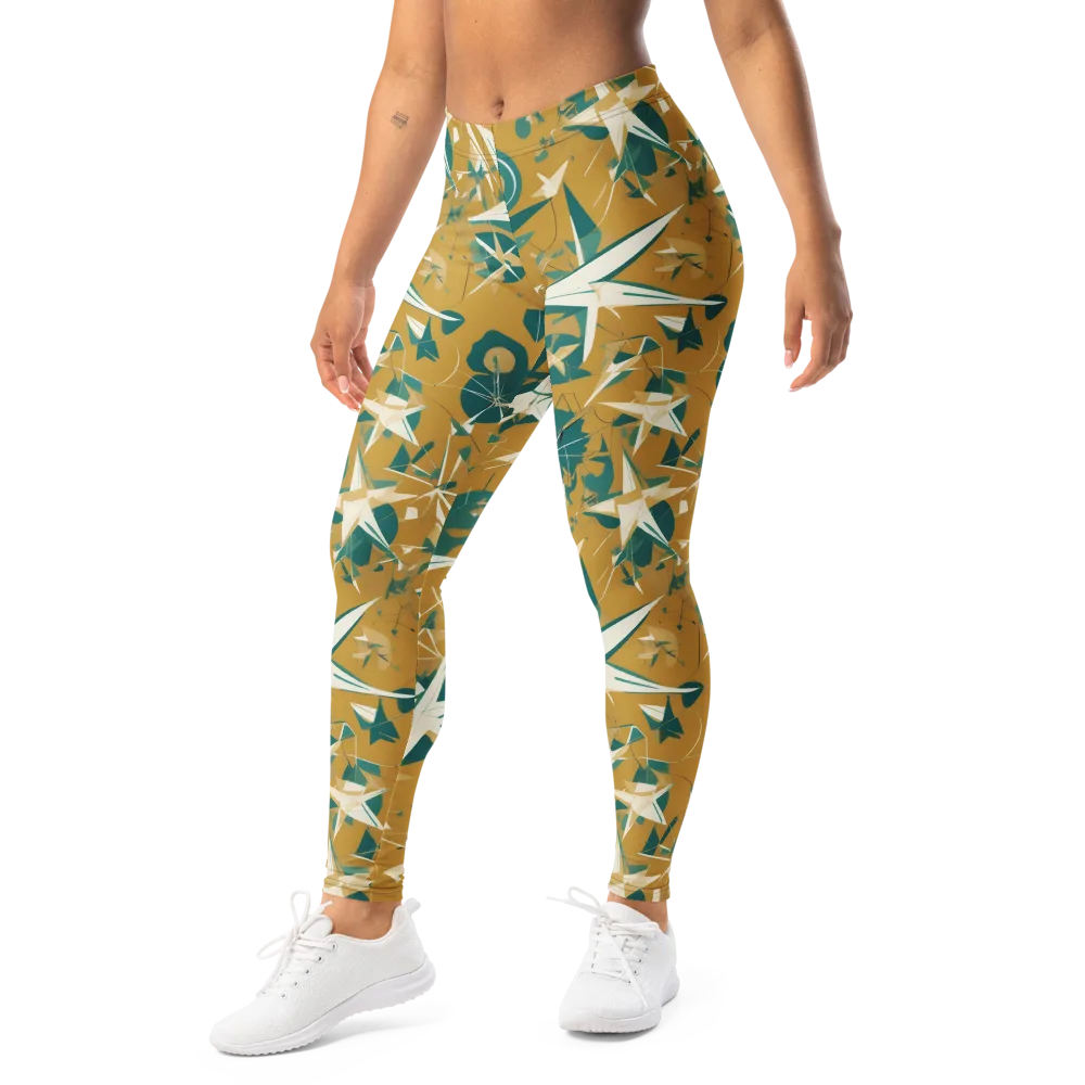 Ochre Flight on Leggings — Left Front