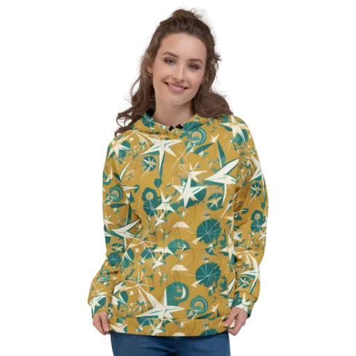 Ochre Flight on a Hoodie