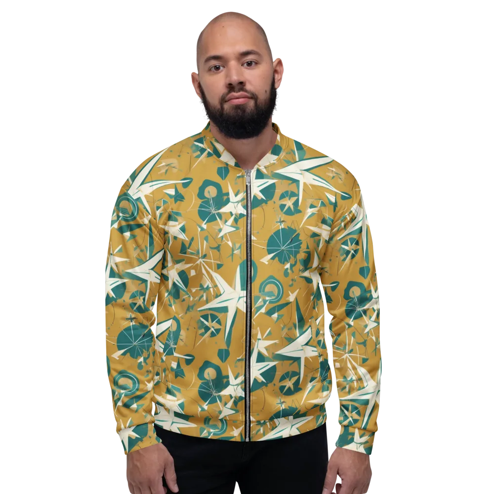 Ochre Flight on Bomber Jacket — Front