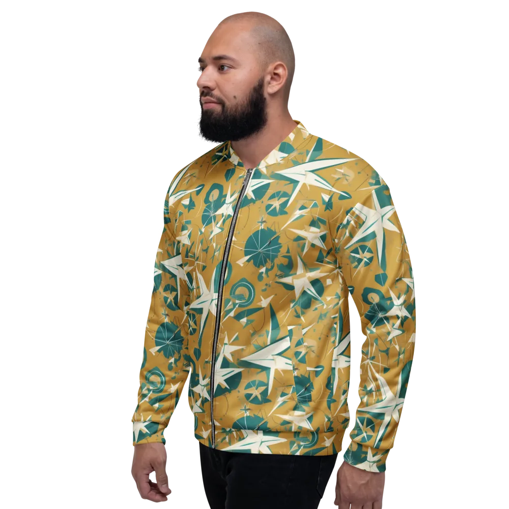 Ochre Flight on Bomber Jacket — Left