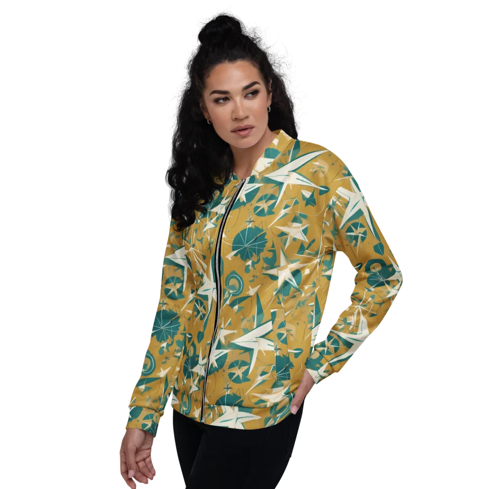 Ochre Flight on Bomber Jacket — Left