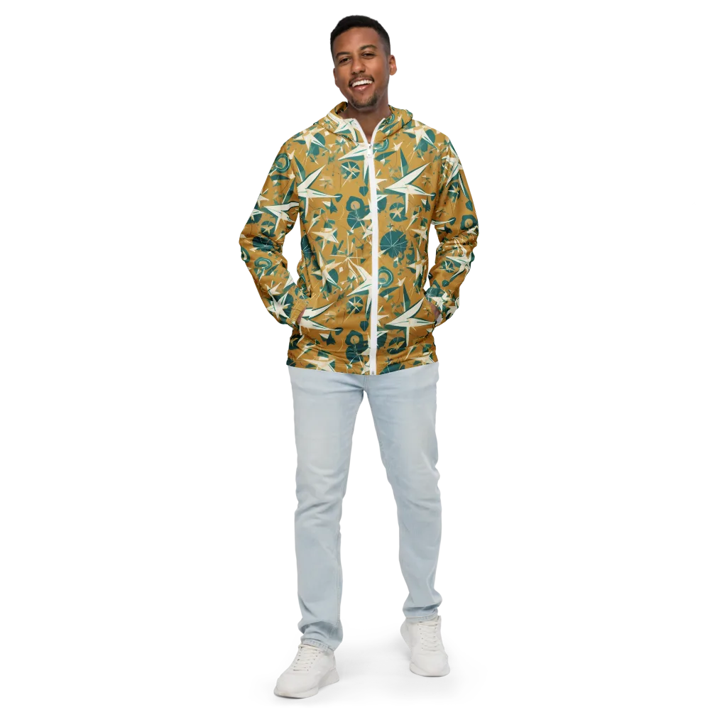 Ochre Flight on Men's Windbreaker — Front