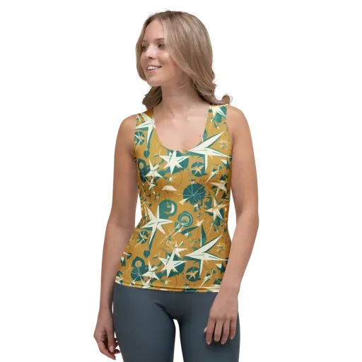 Ochre Flight on a Women's Tank Top