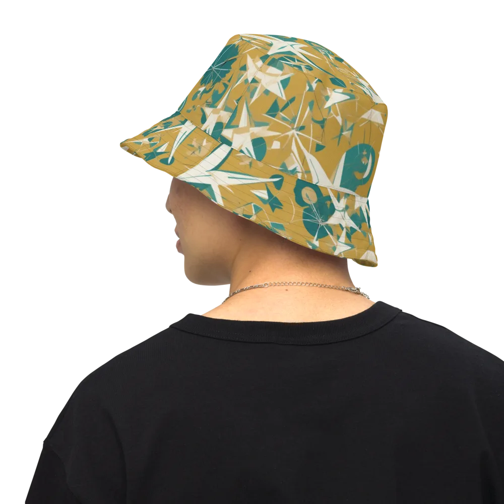 Ochre Flight on Reversible Bucket Hat — Back Inside