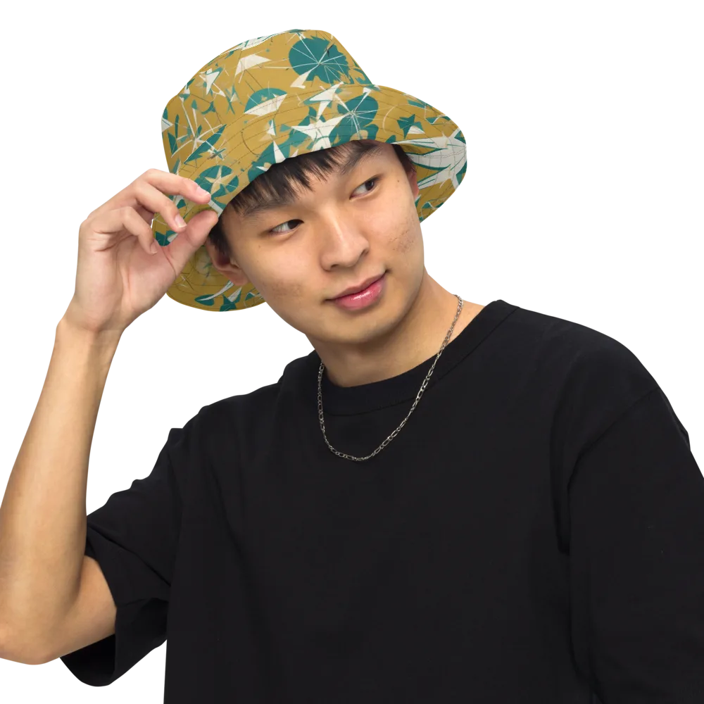 Ochre Flight on Reversible Bucket Hat — Front Inside