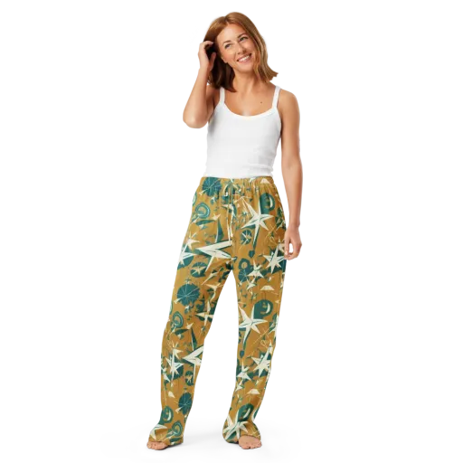 Ochre Flight on a Women's Pajama Pants