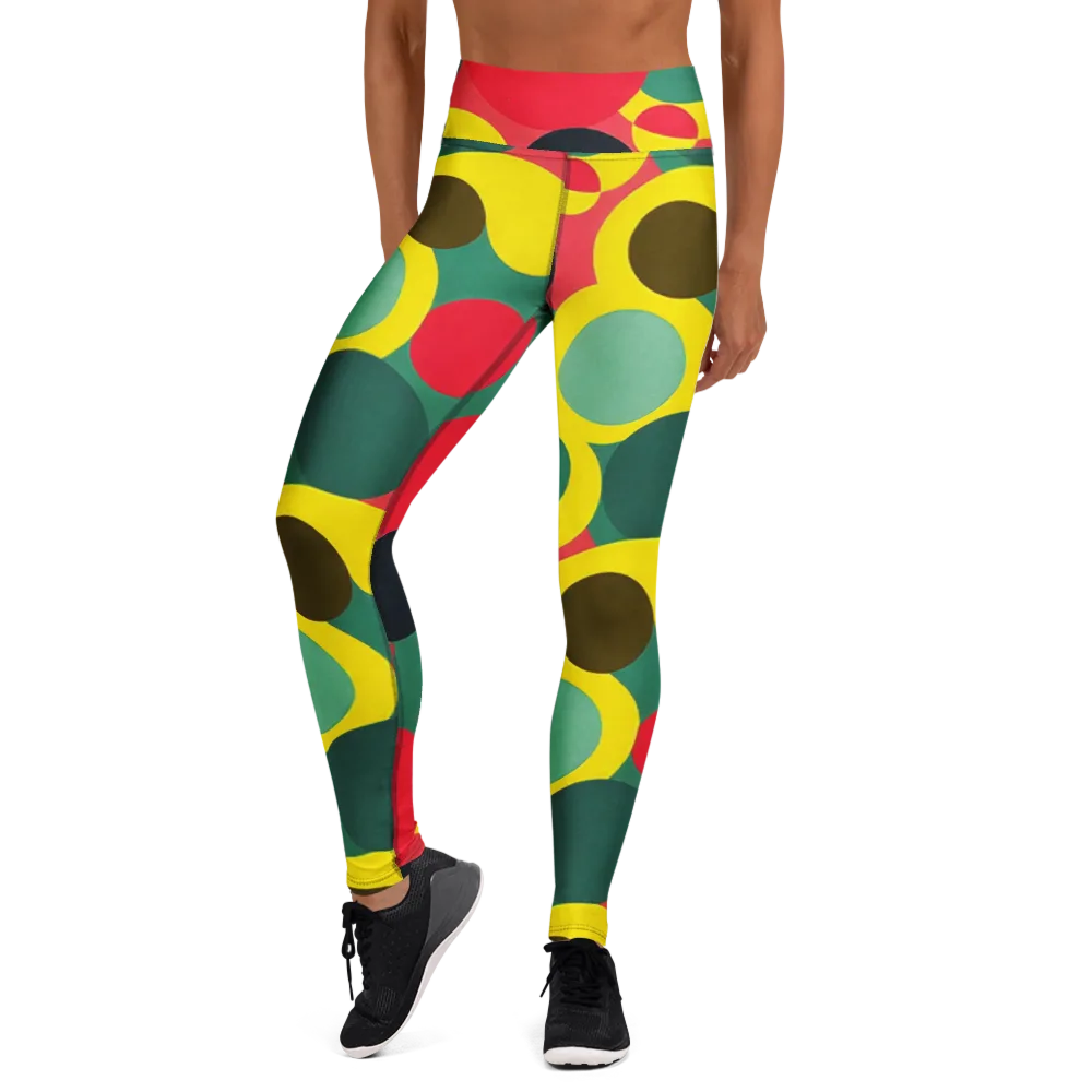 Modular Eclipse on Yoga Leggings — Front