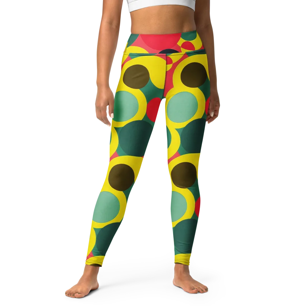 Modular Eclipse on Yoga Leggings — Front