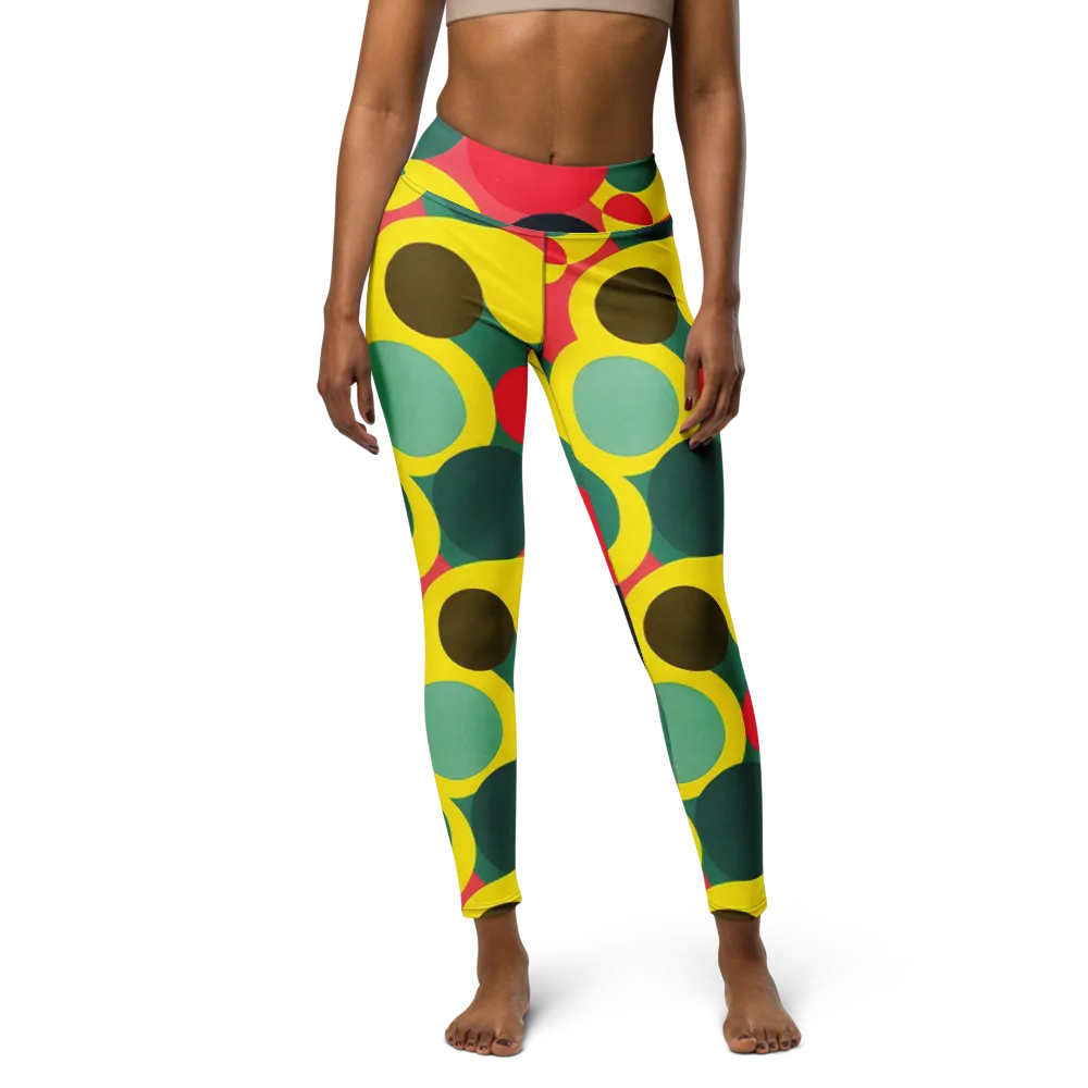 Modular Eclipse on Yoga Leggings — Front