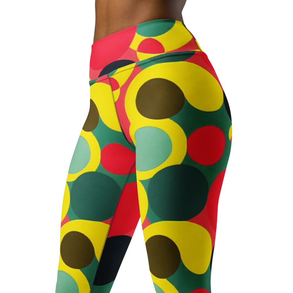 Modular Eclipse on Yoga Leggings — Left Front