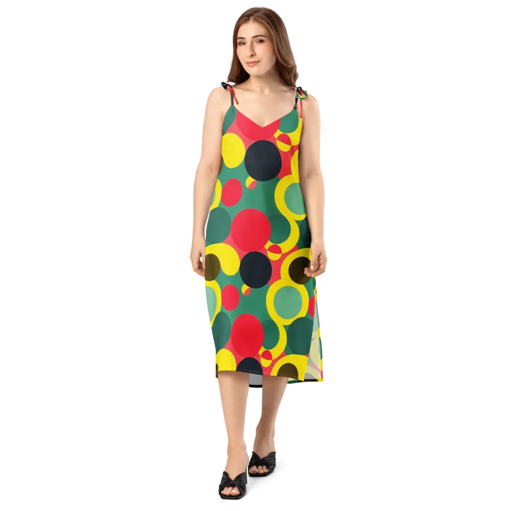 Modular Eclipse on Slip Dress — Front