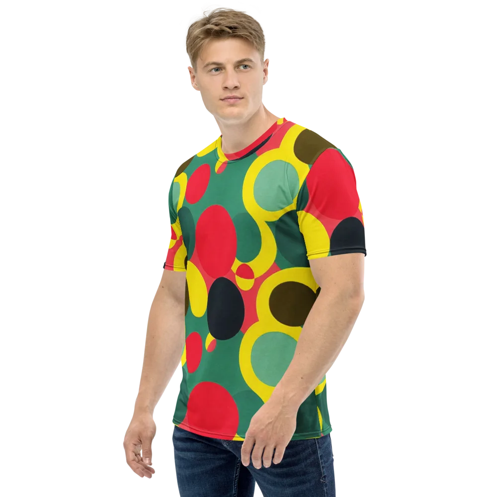 Modular Eclipse on Men's Crew Neck T-Shirt — Left