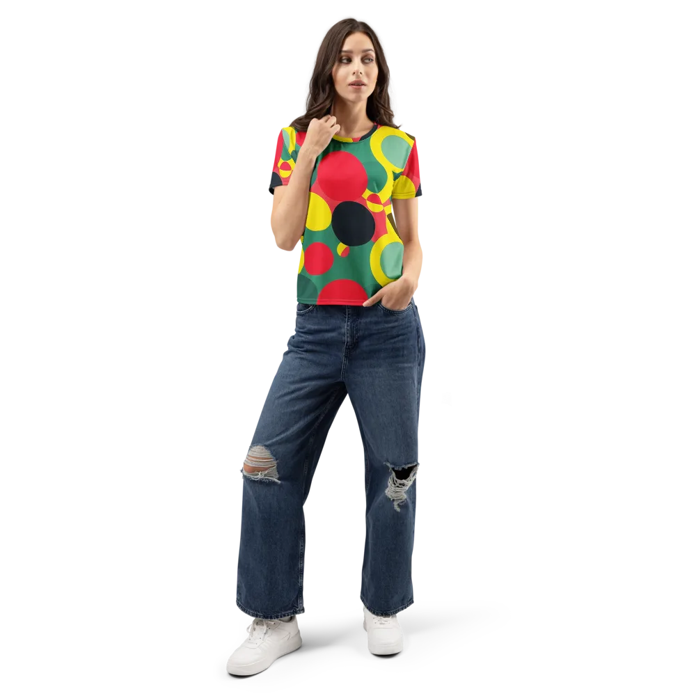 Modular Eclipse on Women's Crew Neck T-Shirt — Front