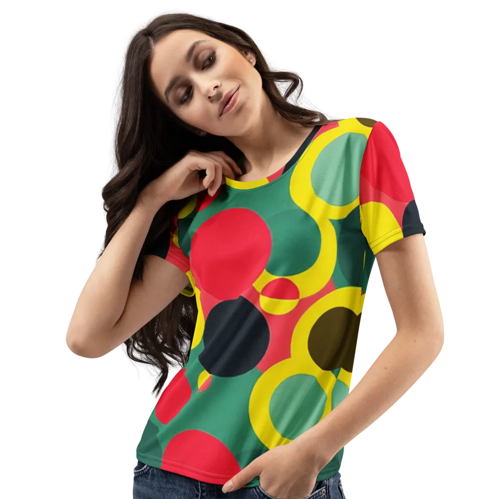 Modular Eclipse on Women's Crew Neck T-Shirt — Left Front