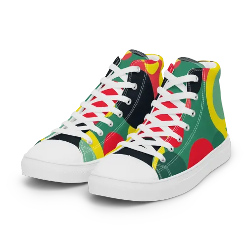 Modular Eclipse on a Women's High Top Canvas Shoes