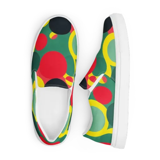 Modular Eclipse on a Men's Slip-On Canvas Shoes