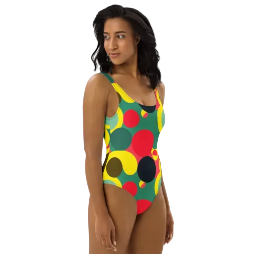 Modular Eclipse on a One-Piece Swimsuit