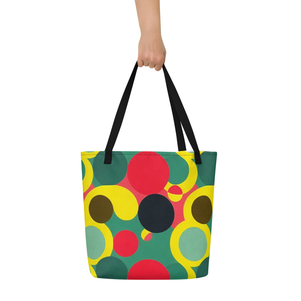 Modular Eclipse on Large Tote Bag W/ Pocket — Front