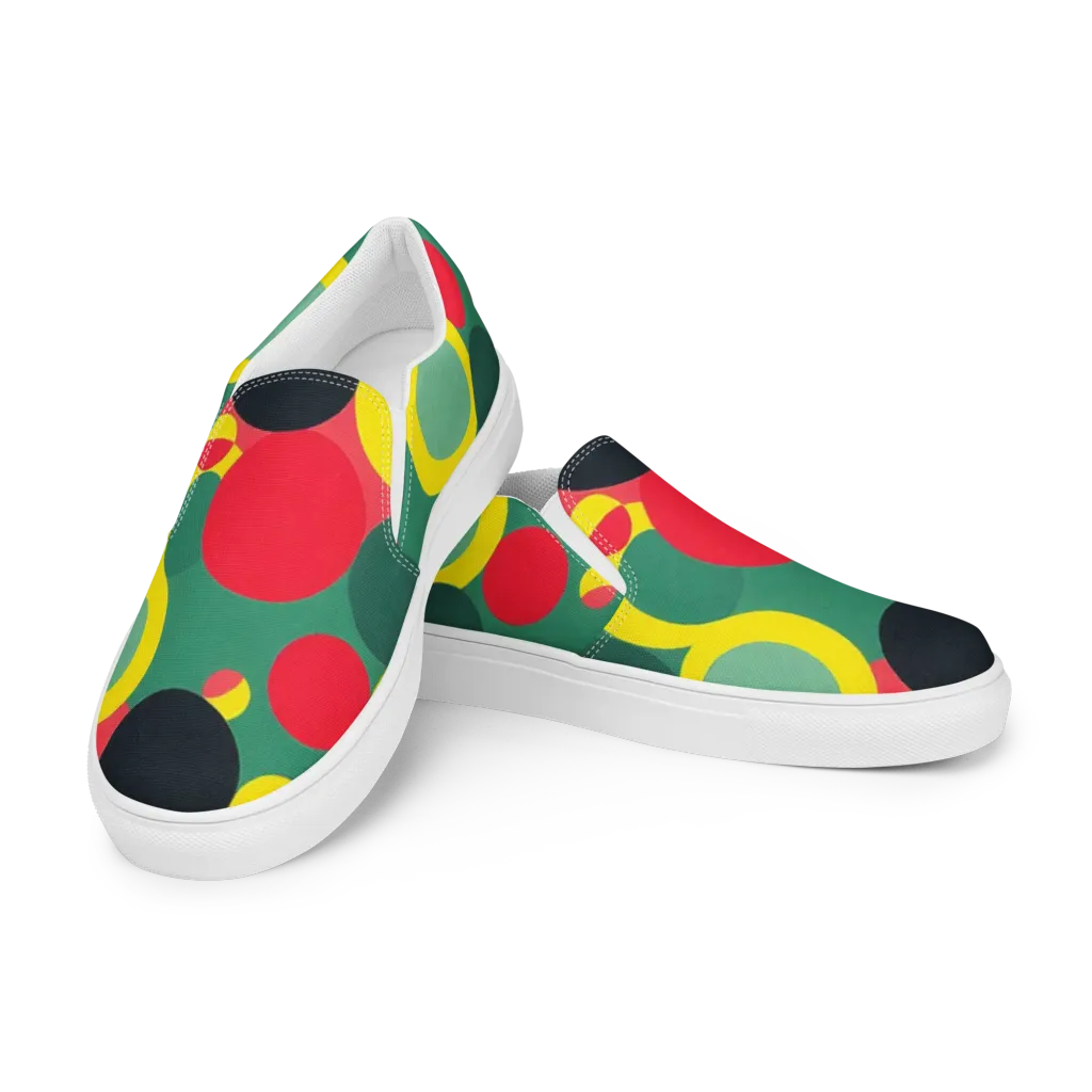 Modular Eclipse on Women's Slip-On Canvas Shoes — Left Front