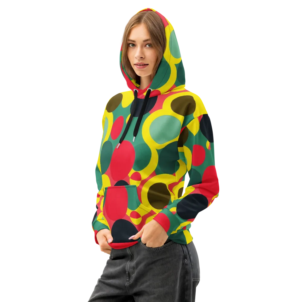 Modular Eclipse on Cotton Hoodie — Left Front