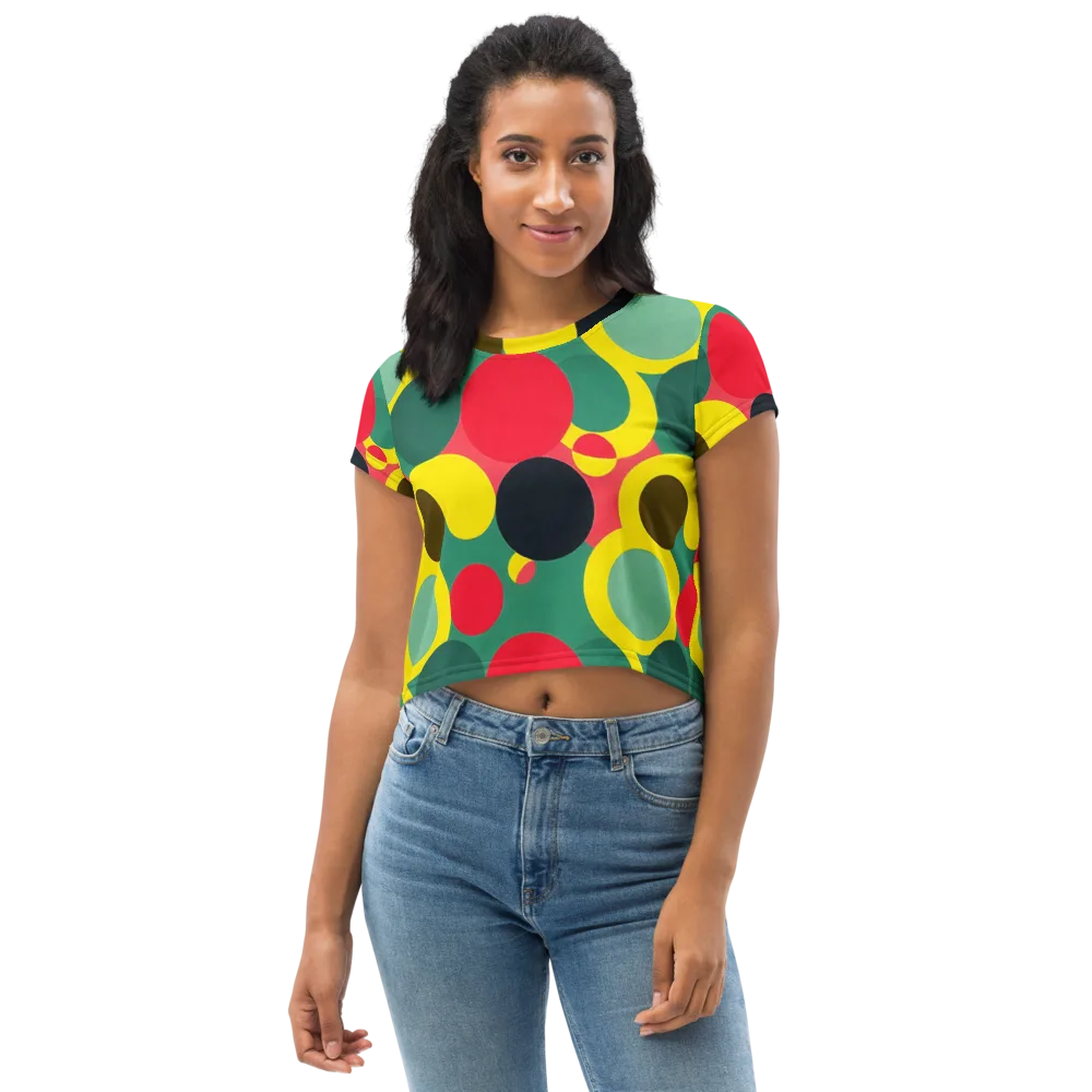 Modular Eclipse on Crop Tee — Front
