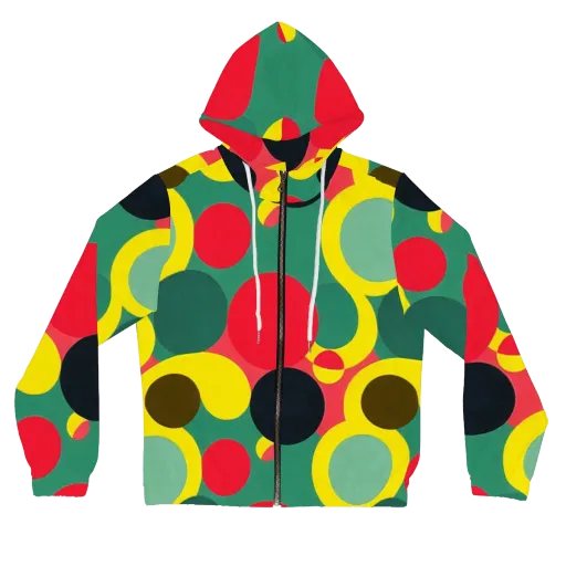 Modular Eclipse on a Women's Full-Zip Hoodie