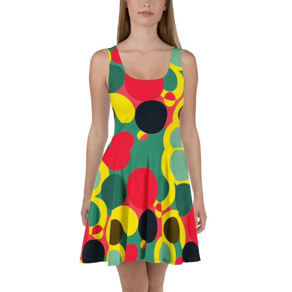 Modular Eclipse on Skater Dress — Front
