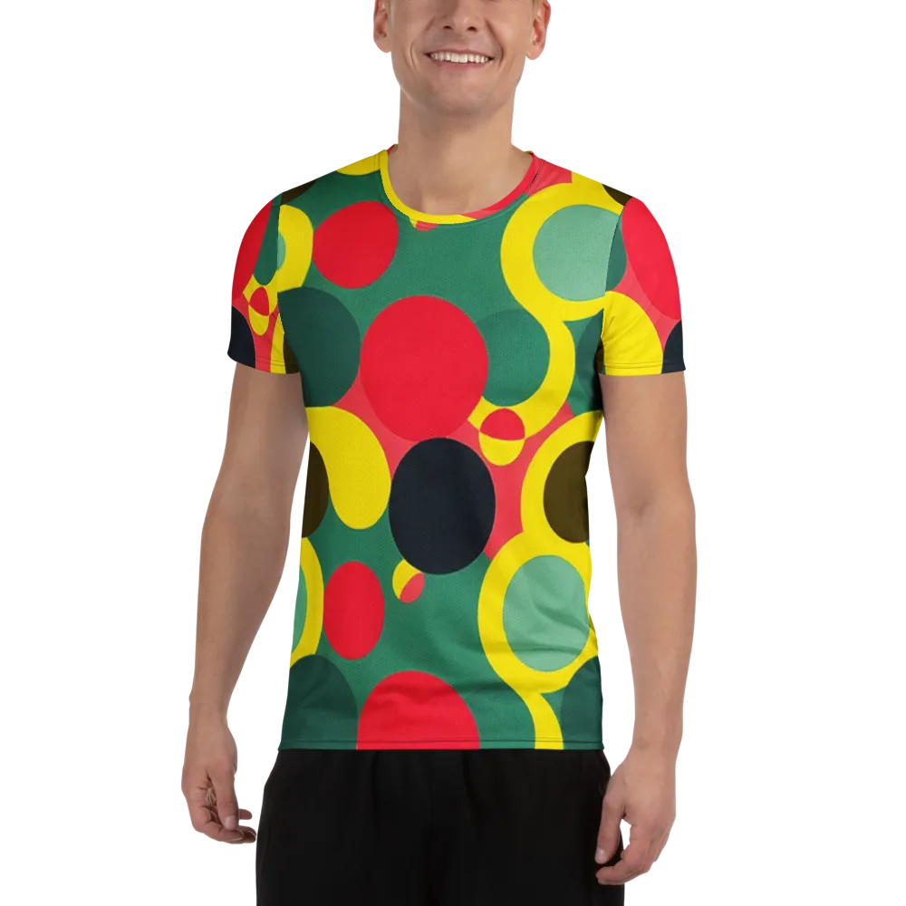 Modular Eclipse on Men's Athletic T-Shirt — Front