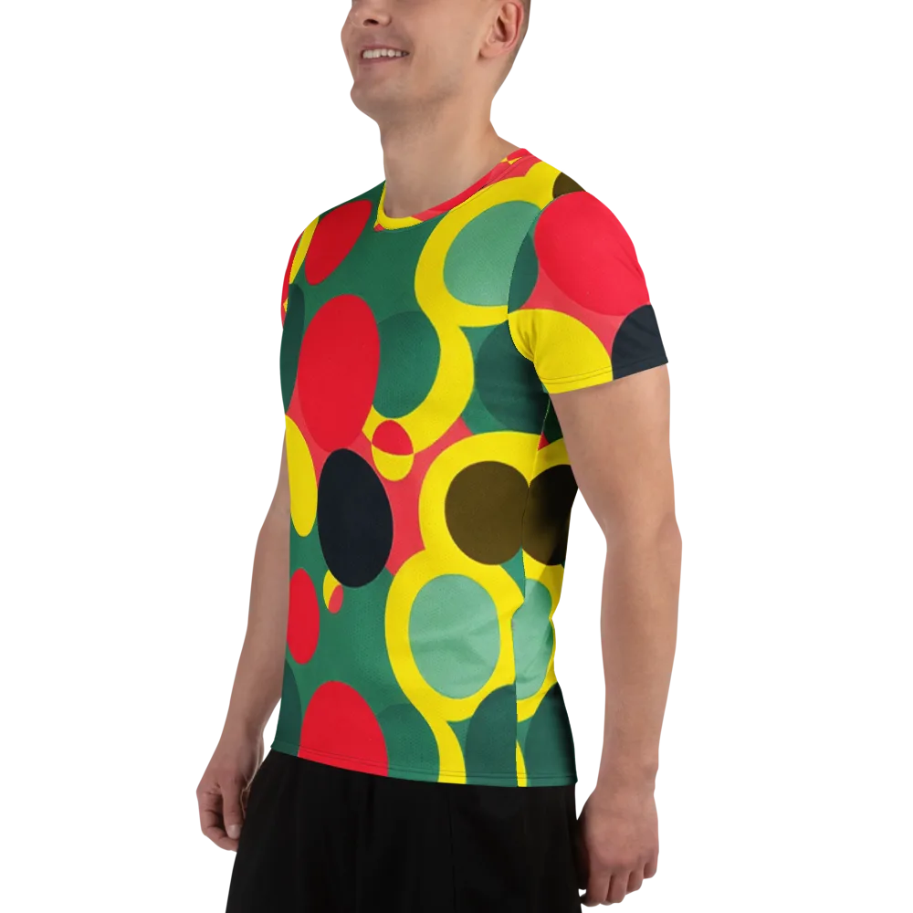 Modular Eclipse on Men's Athletic T-Shirt — Left