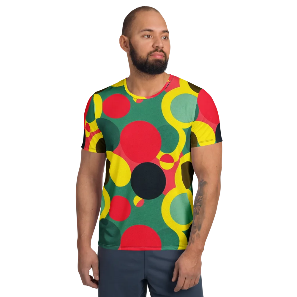 Modular Eclipse on Men's Athletic T-Shirt — Front