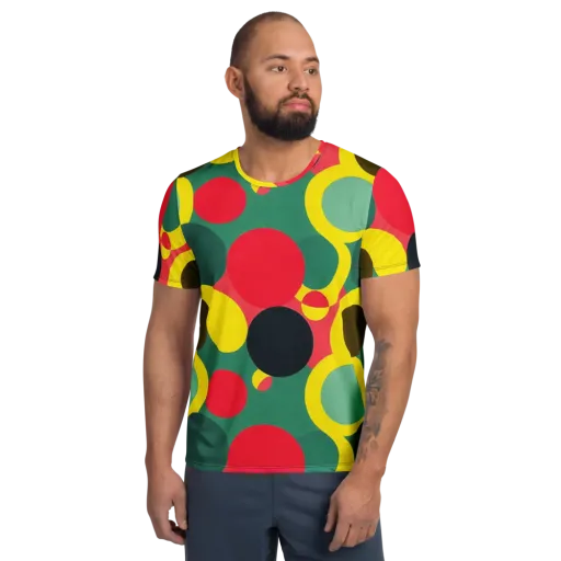 Modular Eclipse on a Men's Athletic T-Shirt