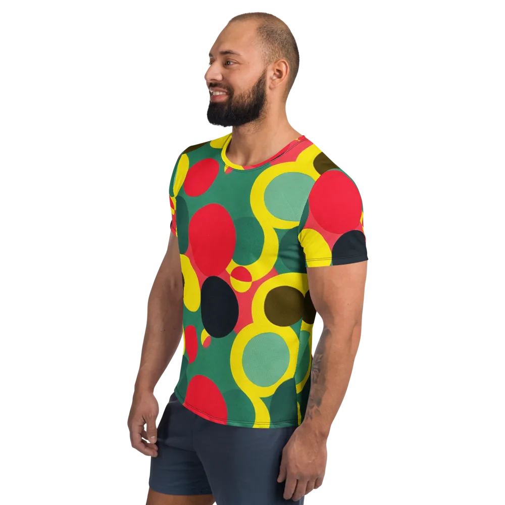 Modular Eclipse on Men's Athletic T-Shirt — Left