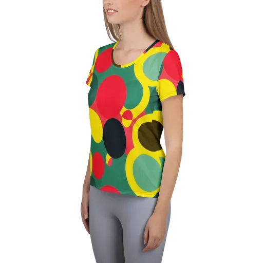 Modular Eclipse on a Women's Athletic T-Shirt