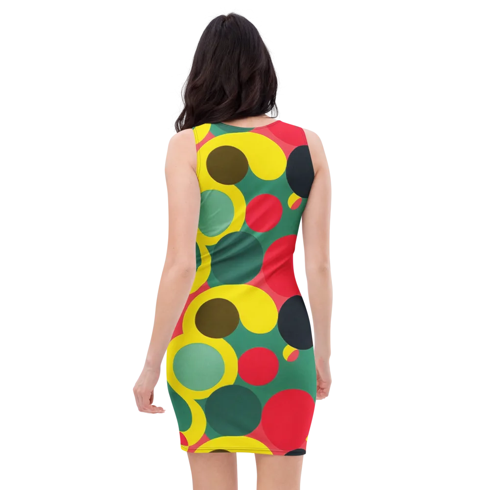 Modular Eclipse on Bodycon Dress — Back