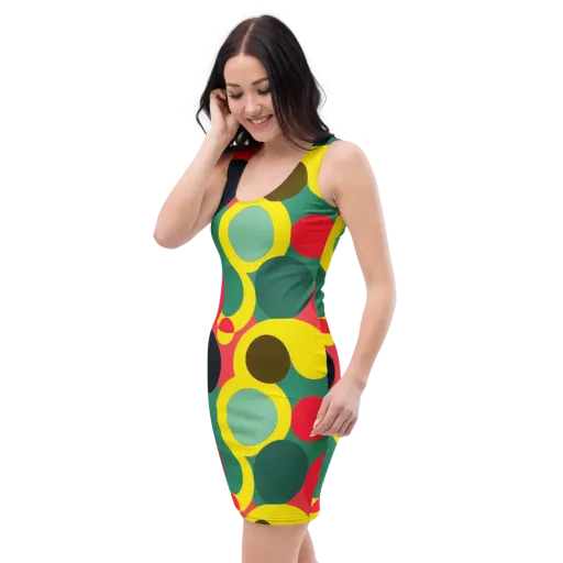 Modular Eclipse on a Bodycon Dress