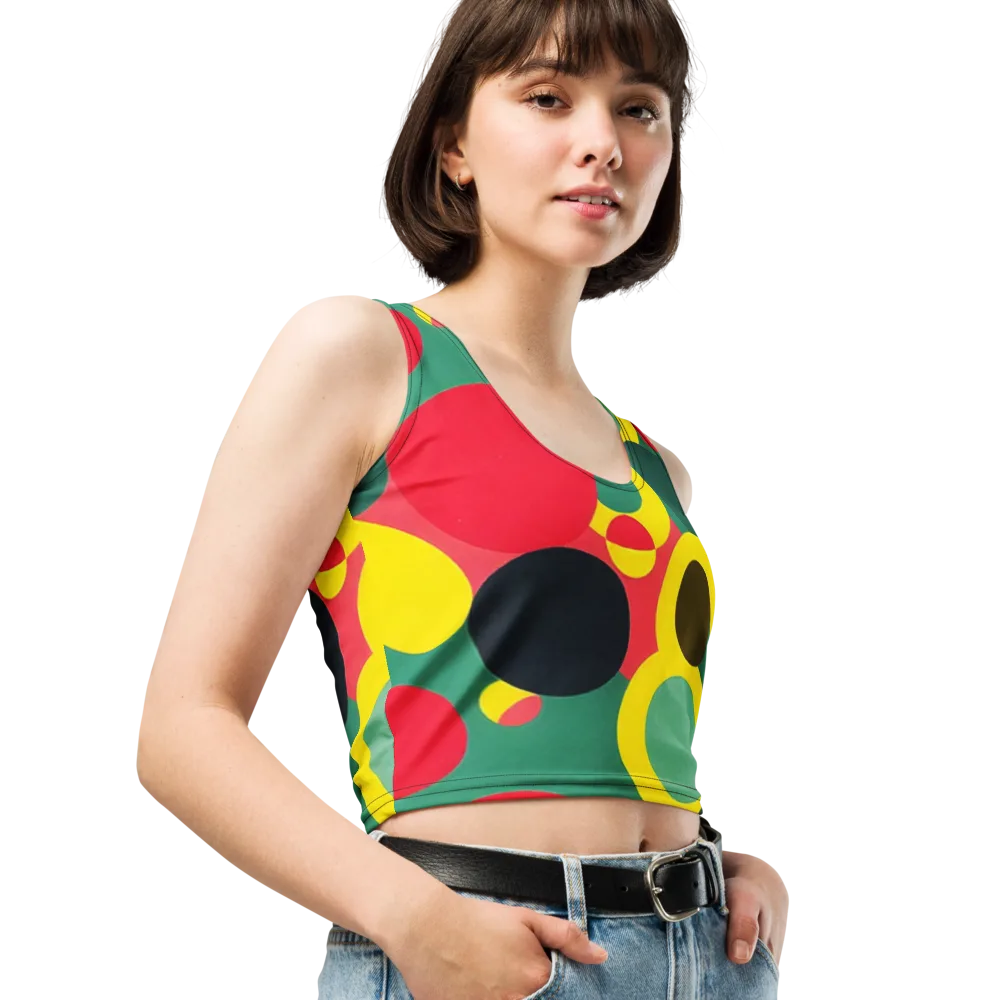 Modular Eclipse on Crop Top — Right Front