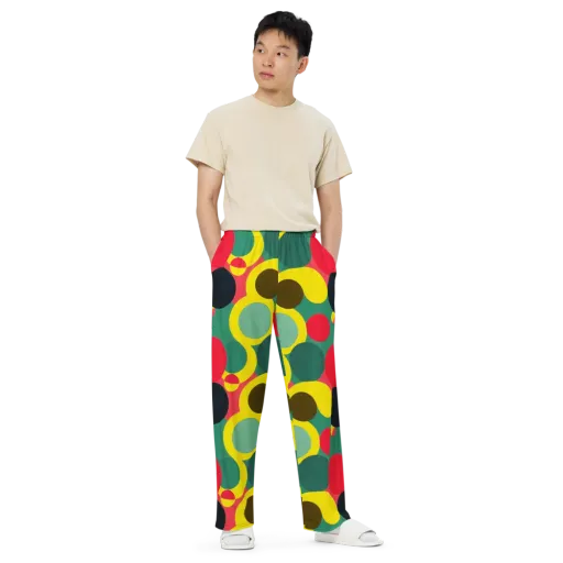 Modular Eclipse on a Wide-Leg Pants