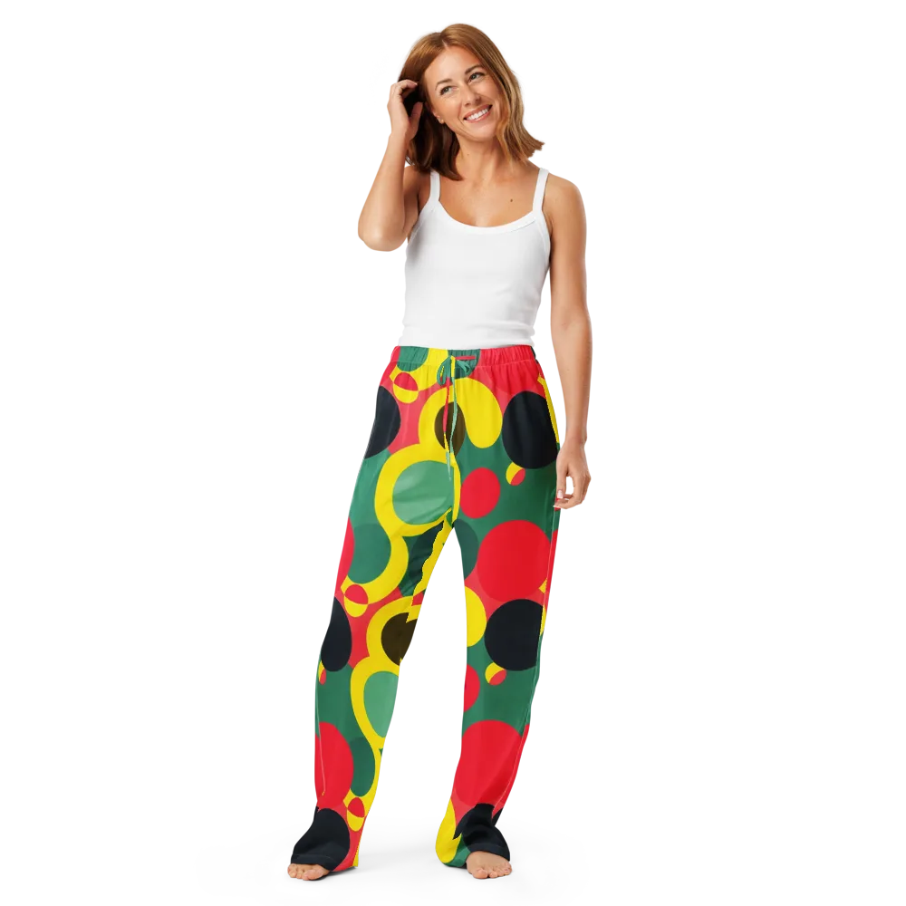 Modular Eclipse on Women's Pajama Pants — Front