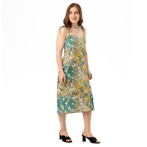 Ochre Interference on a Slip Dress