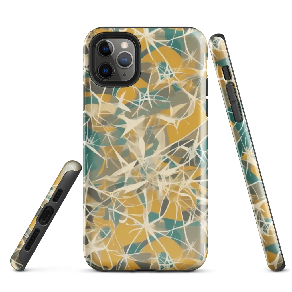 Ochre Interference on Tough Case for iPhone® — Front