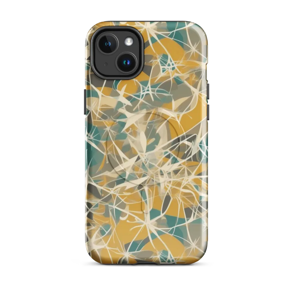 Ochre Interference on MagSafe Tough Case for iPhone® — Front