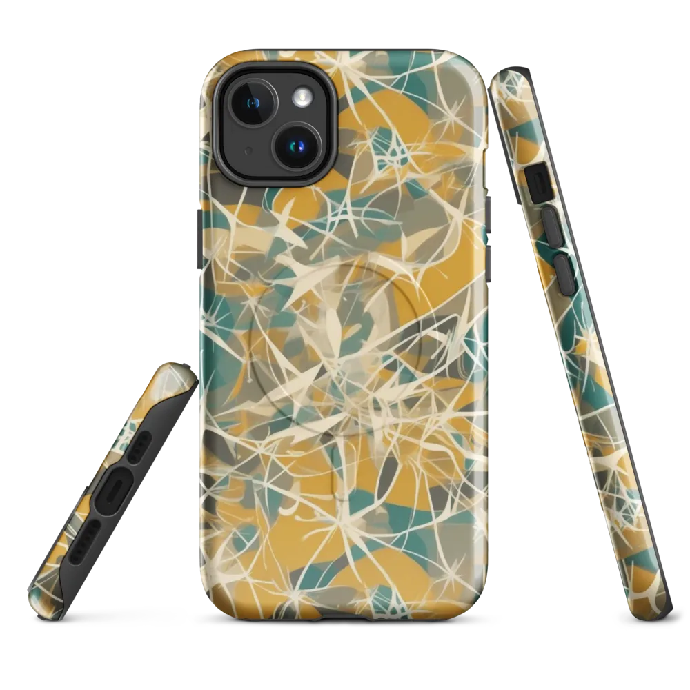 Ochre Interference on MagSafe Tough Case for iPhone® — Front