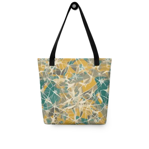 Ochre Interference on a Tote Bag